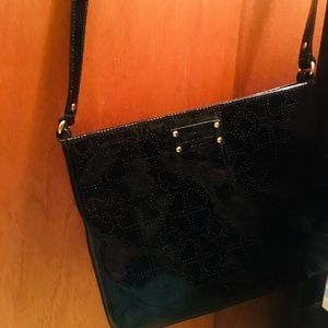 Kate Spade vinyl bag (black)